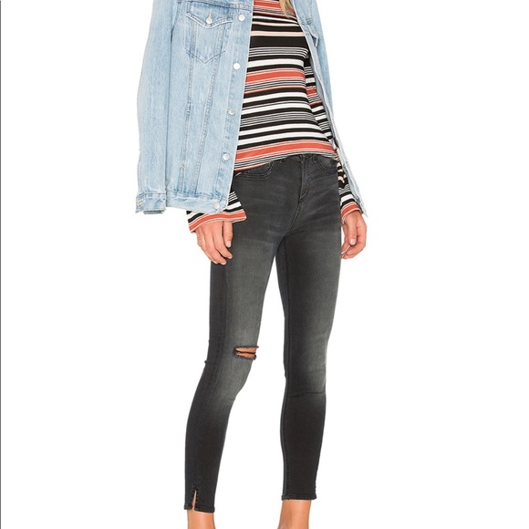 rag & bone Denim - Rag & Bone 10 Inch Capri Crop in Steele